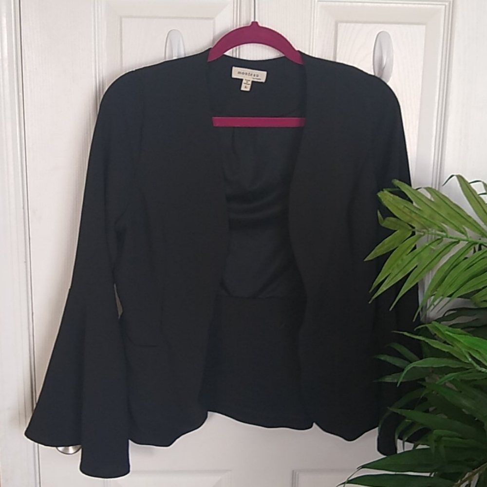 Black Bell Sleeve Jacket